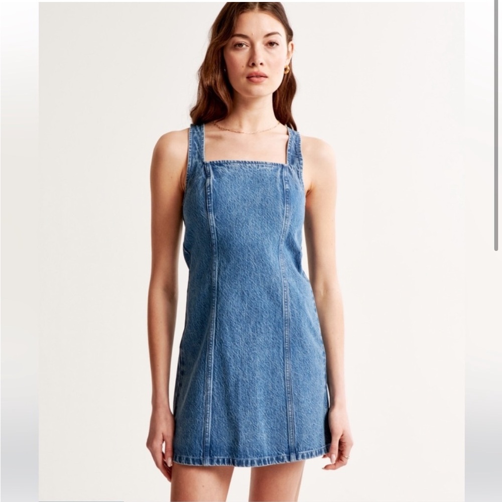 Abercrombie & Fitch Blue Denim Mini Dress